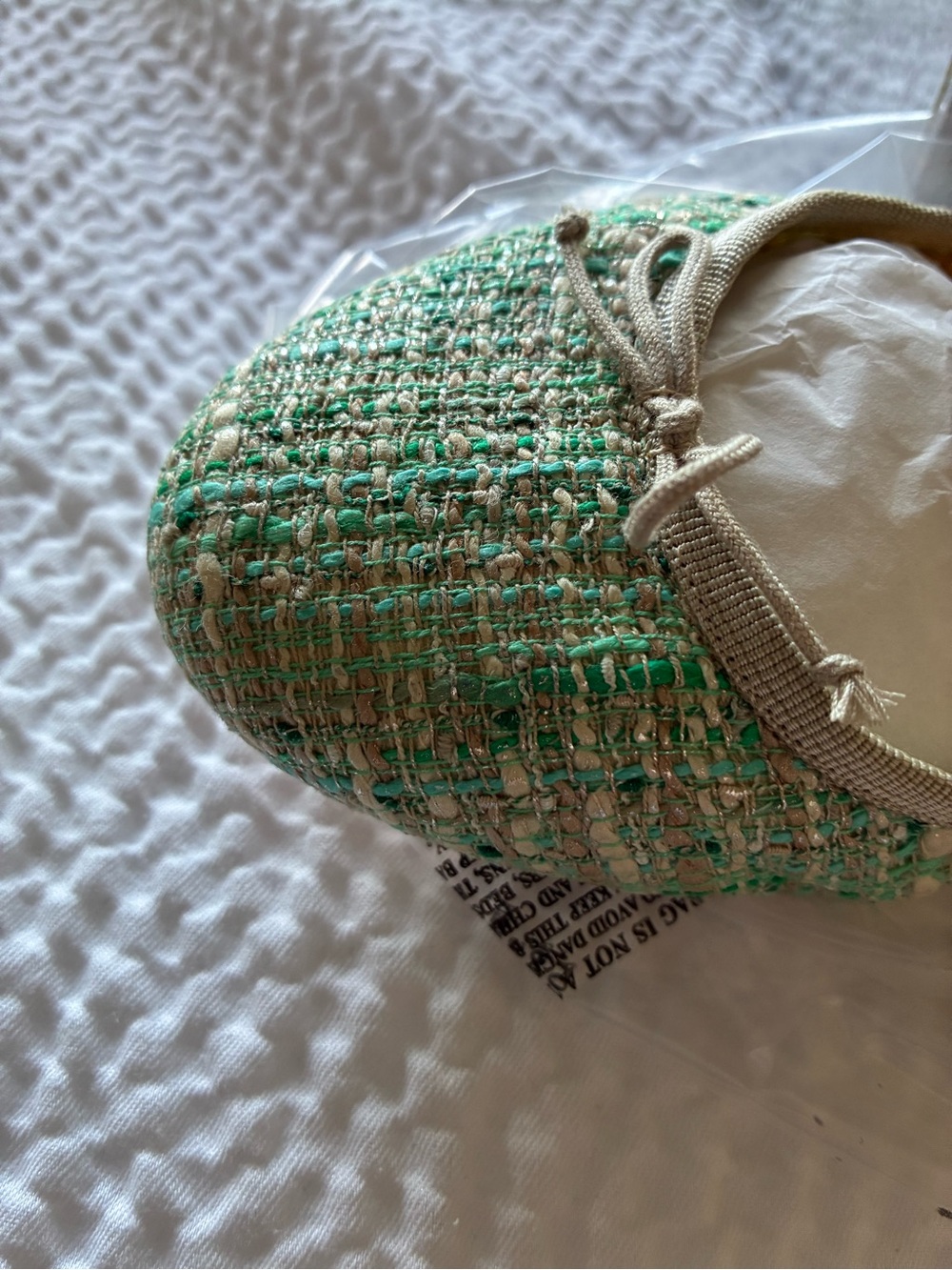 JCrew Collection Mint Green Tweed Ballet Flats New in Box - Size 11 Women’s